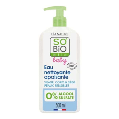 SO BIO BABY EAU NETTOYANTE APAISANTE 500 ML
