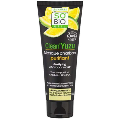 SO BIO CLEAN YUZU MASQUE CHARBON PURIFIANT